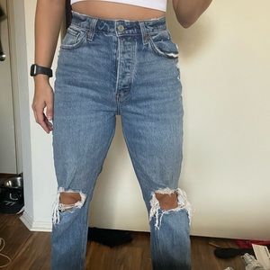 Abercrombie curve love 26 dad jeans
